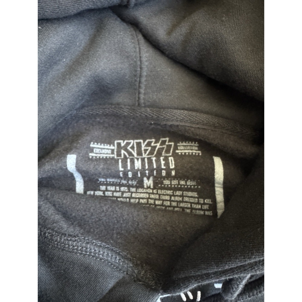 MEDIUM KISS Rock and Roll All Nite Single Sweatshirt Hoodie RARE LE ✅❤️ NEW - Picture 3 of 11